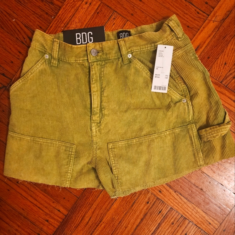 BDG lime green high-rise carpenter shirts